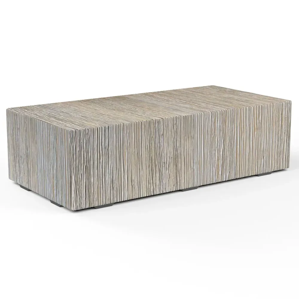 Nova Rectangular Outdoor Coffee Table - Grey, Concrete