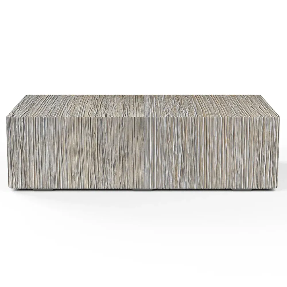 Nova Rectangular Outdoor Coffee Table - Grey, Concrete
