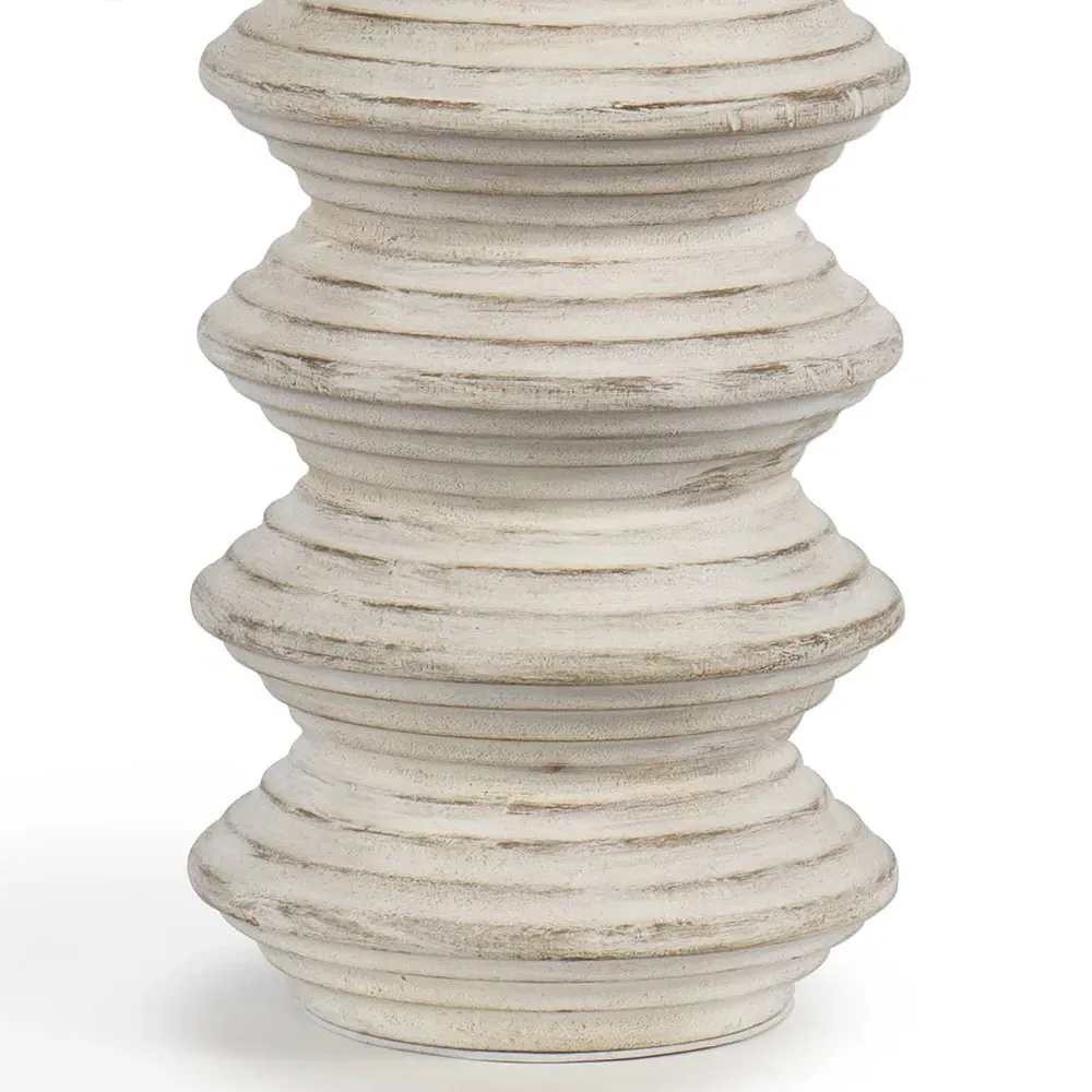 Nova Table Lamp - White, Wood