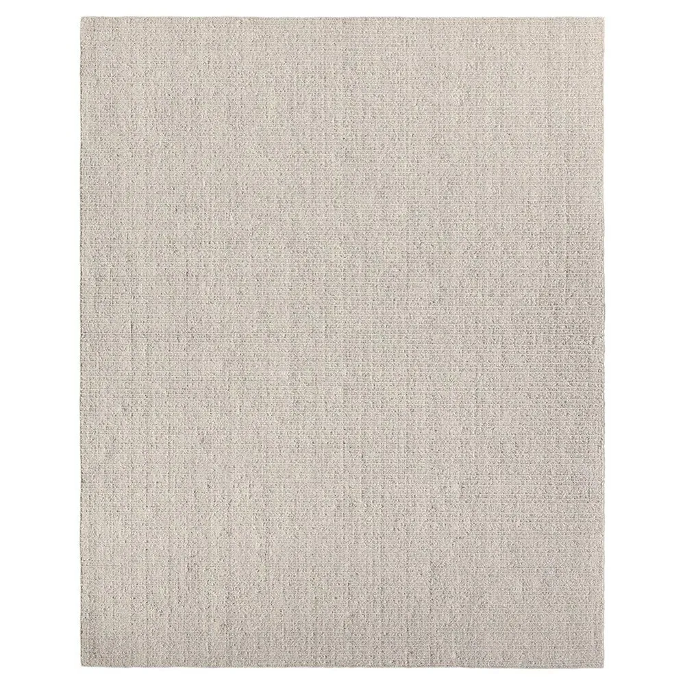 Novalie Solid Rug Sample - Beige, Wool