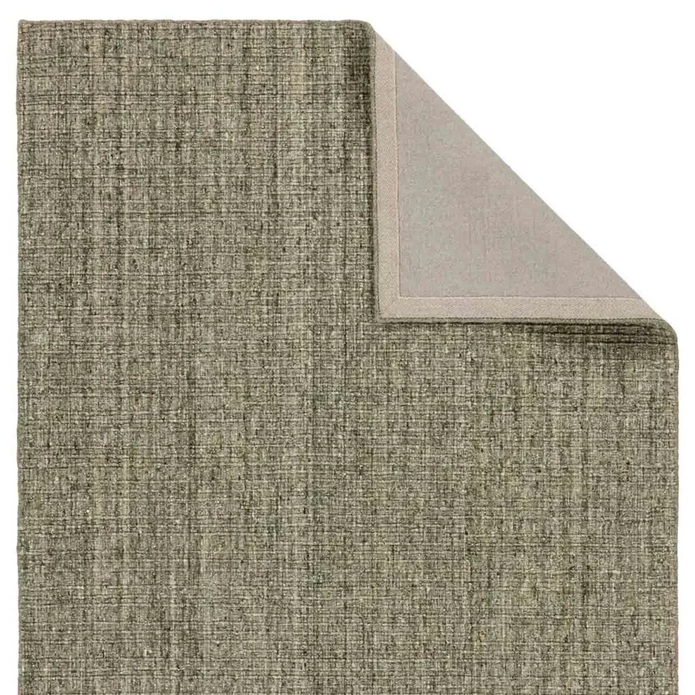 Novalie Solid Rug Sample - Green, Wool