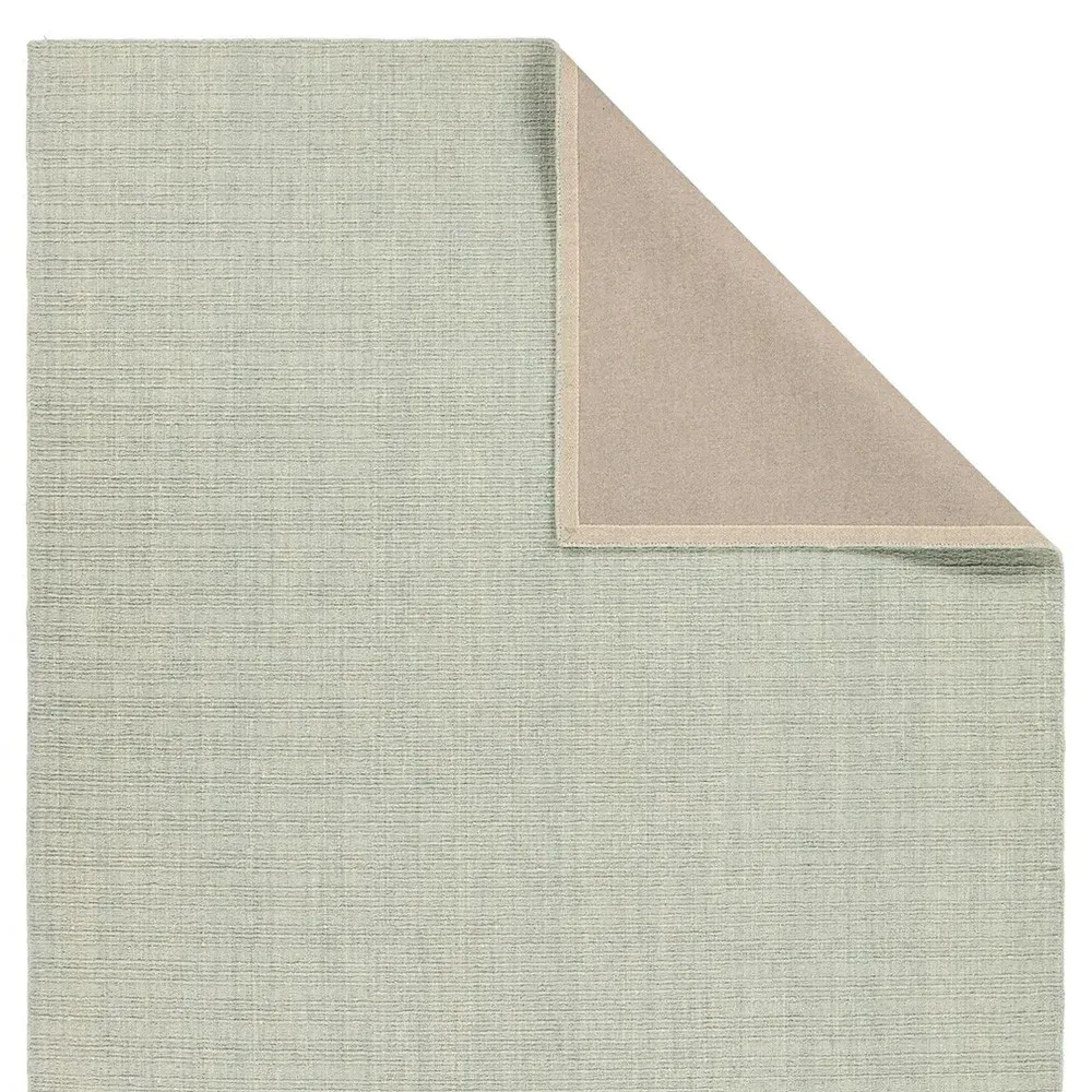 Novalie Solid Rug Sample - Light Green, Wool