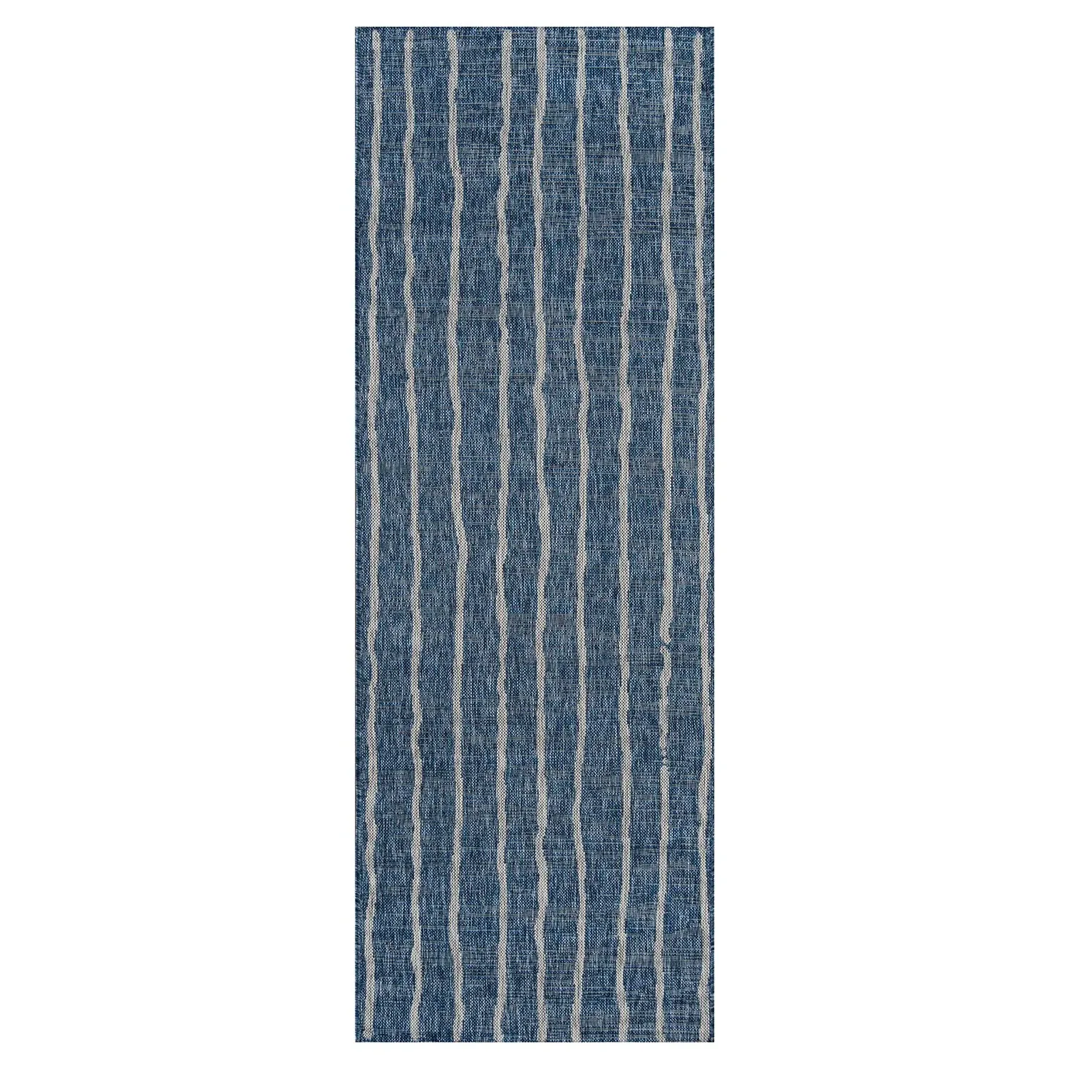 Novo Blue Lines Indoor Outdoor Rug - Blue, Polypropylene image