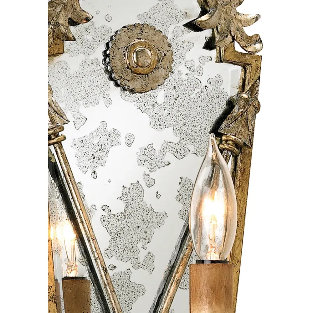 Novoria Acorn Accent Wall Sconce - Gold, Iron