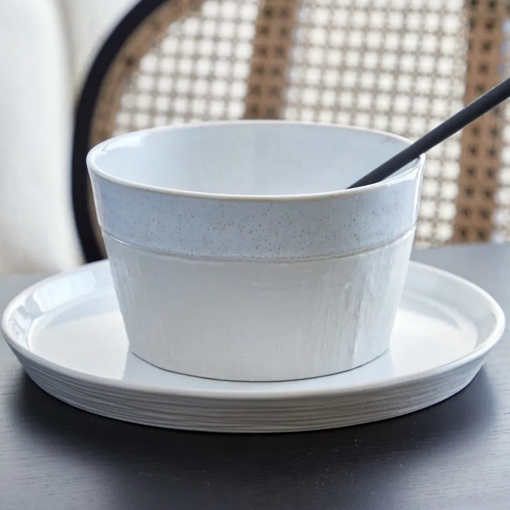 Nótos Dune Path Stoneware Cereal Bowl Set of 4 - Beige