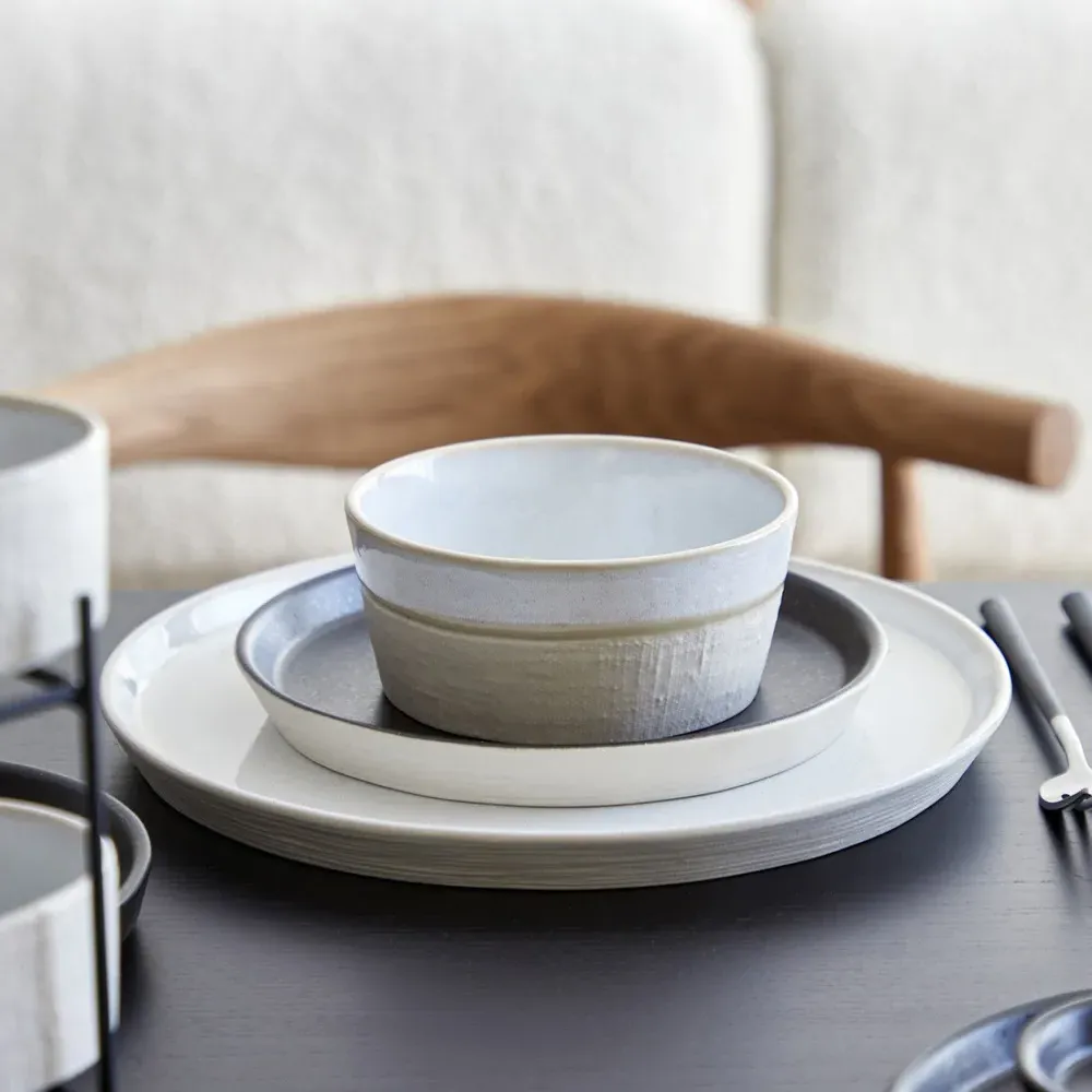 Nótos Dune Path Stoneware Charger Plate Set of 4 - Beige