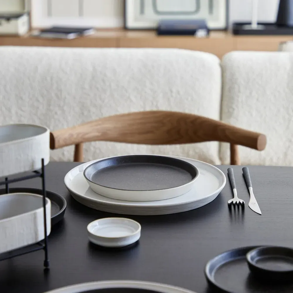 Nótos Dune Path Stoneware Dinner Plate Set of 4 - Beige