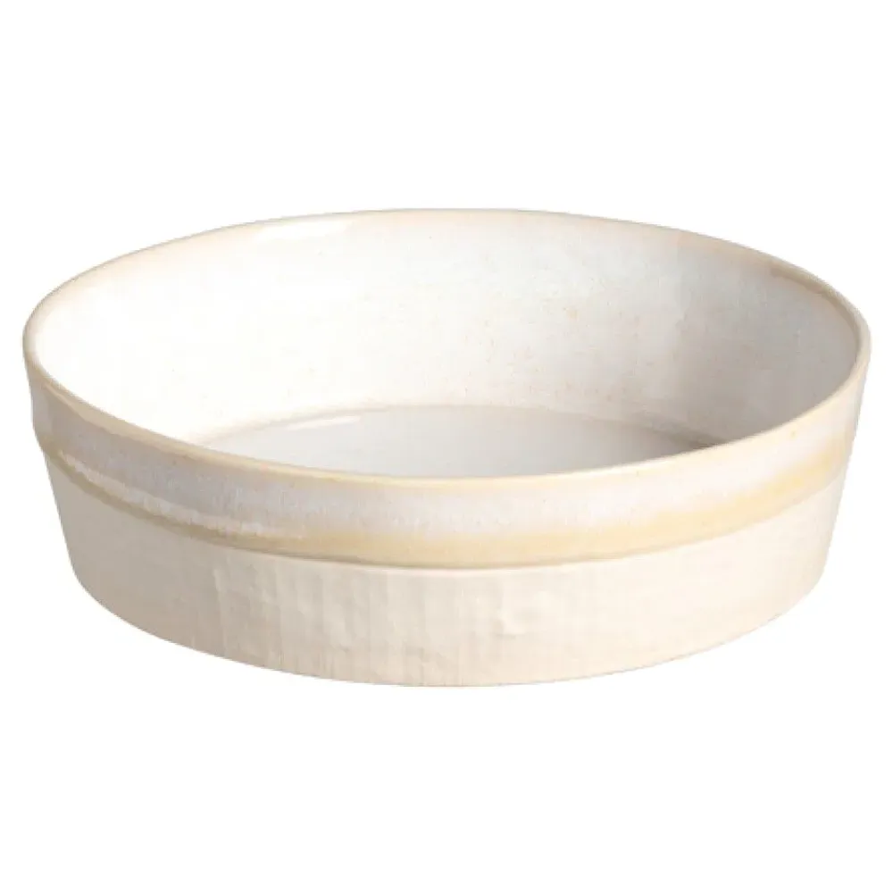 Nótos Dune Path Stoneware Low Cereal Bowl Set of 4 - Beige