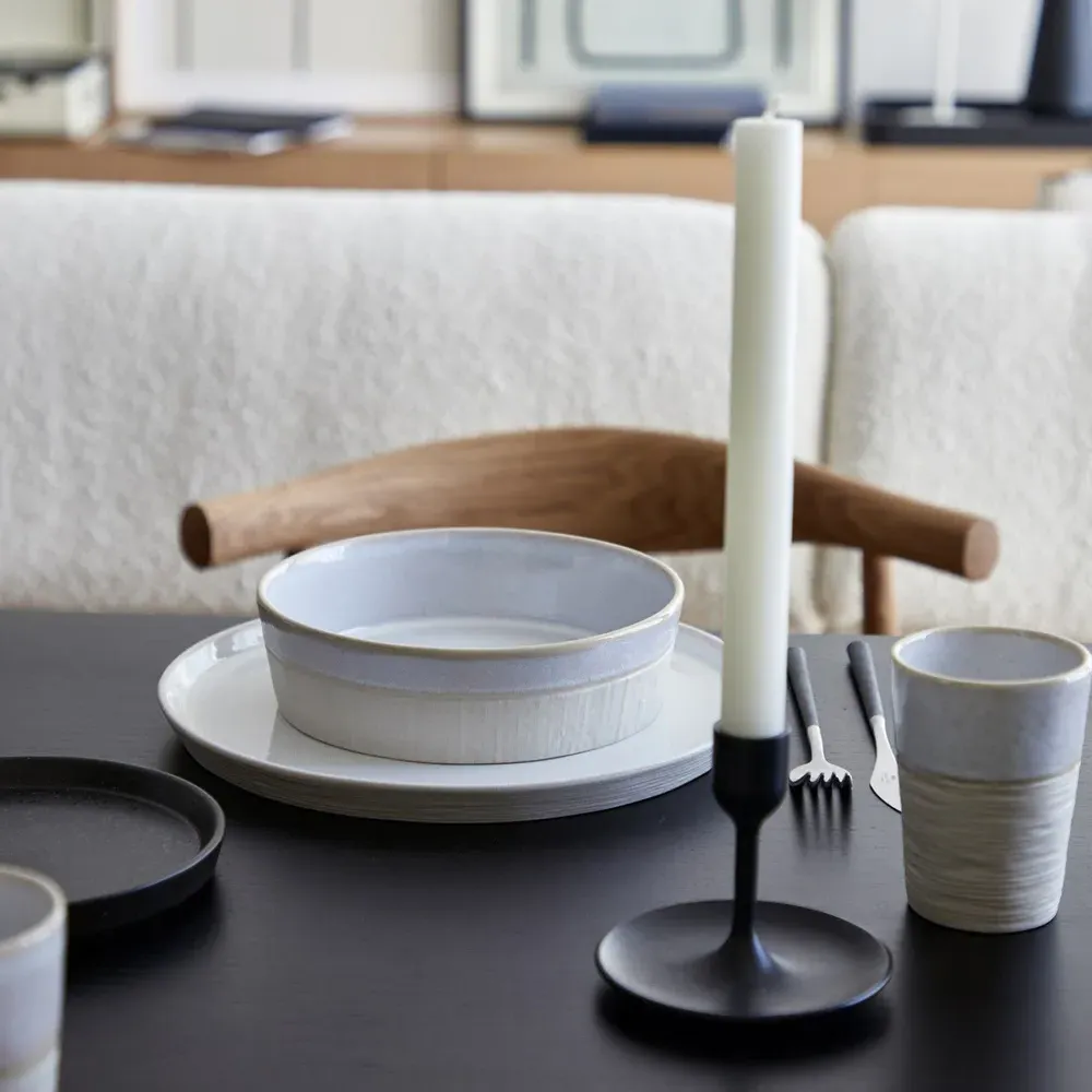 Nótos Dune Path Stoneware Tumbler Set of 4 - Beige