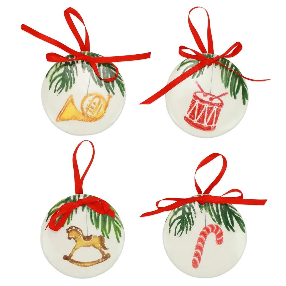 Nutcrackers Decorative Ornaments Set of 4 - Multicolor, Earthenware image