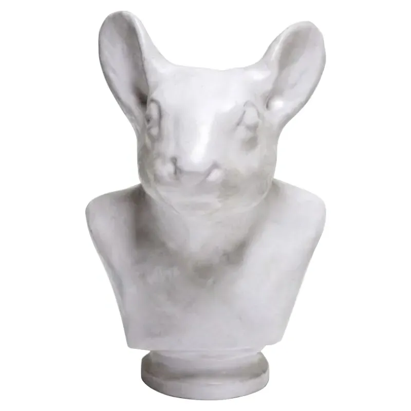 Nutkin Squirrel Resin Sculpture - White