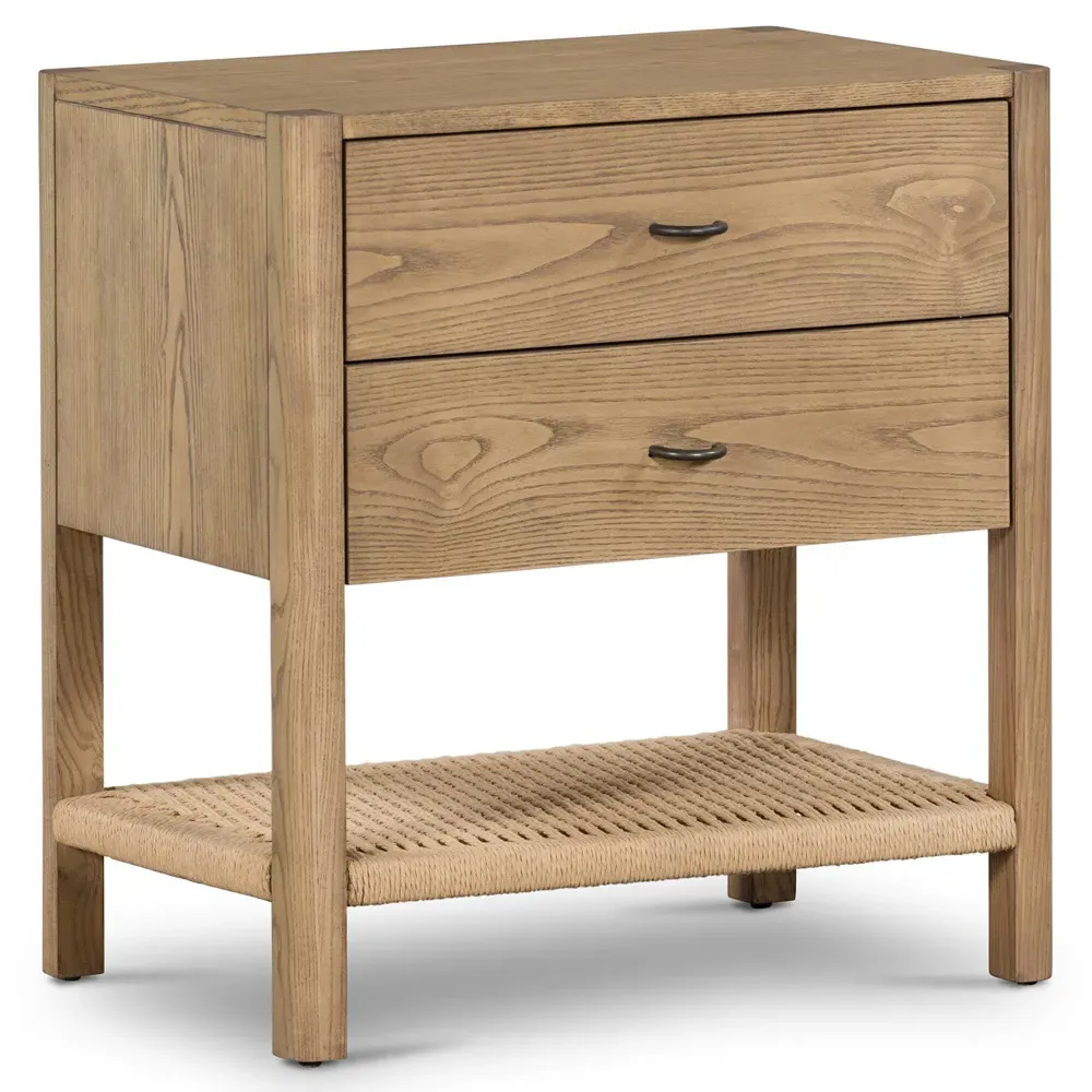 Nygel Rustic Lodge Nightstand - Brown, Wood