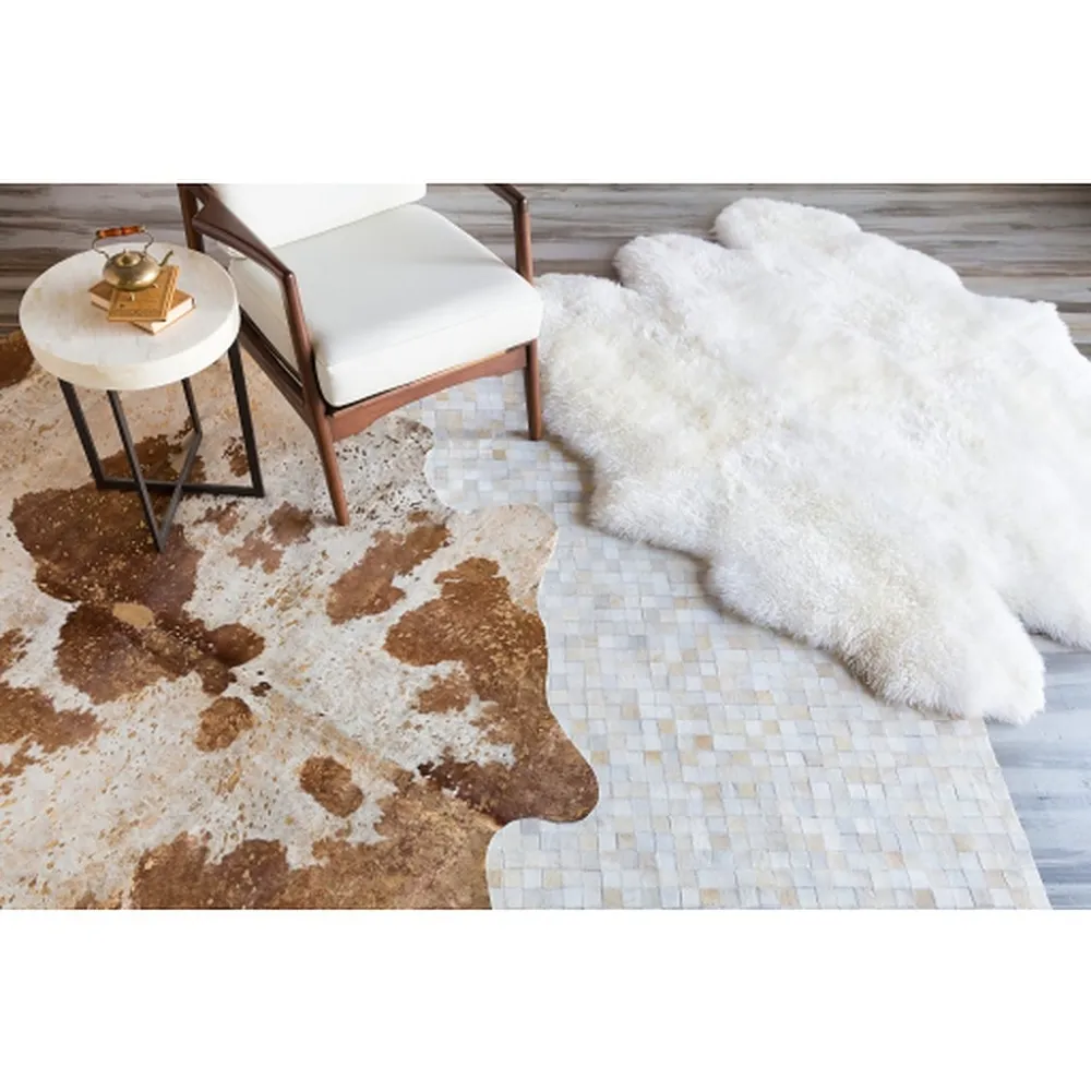 Nylah 6x8 Sheepskin Rug - Ivory
