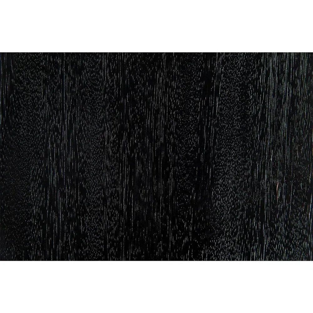 Nylah Round Pedestal Side Table - Black, Wood