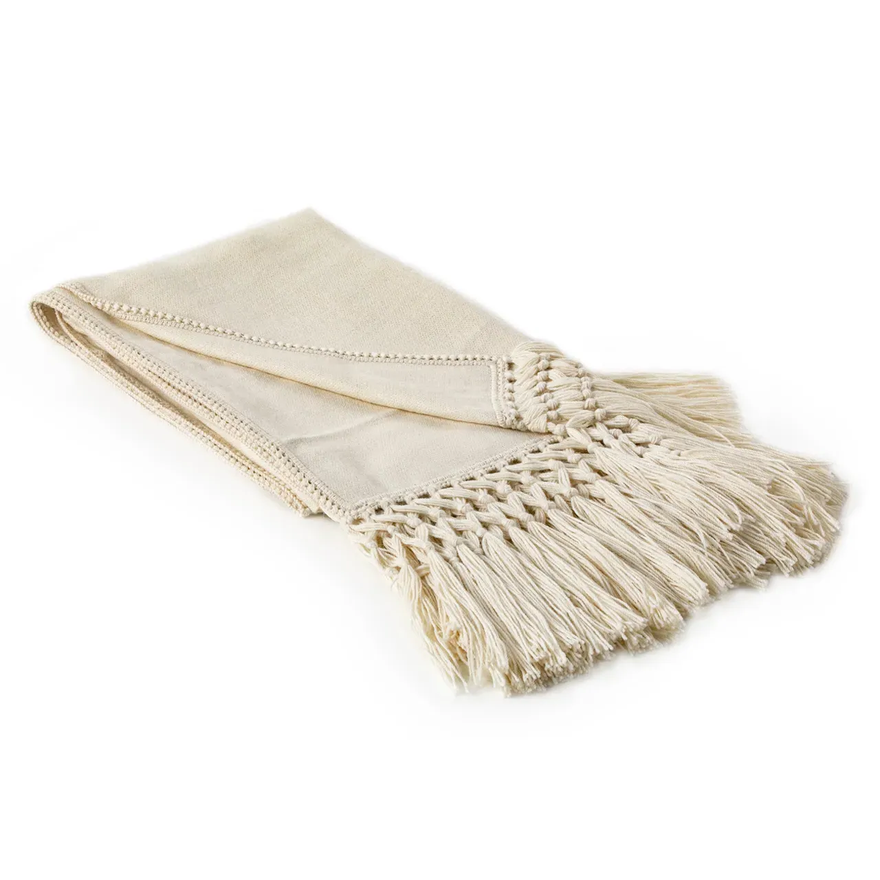 Nylah Woven Baby Alpaca Throw Blanket - Ivory image