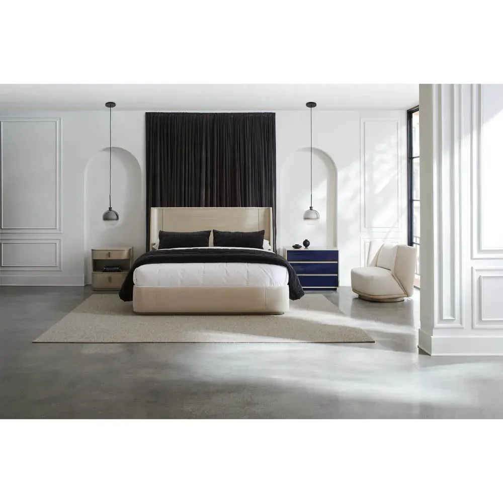 Oaklyn 2 Drawer Nightstand - Beige, Birch Wood