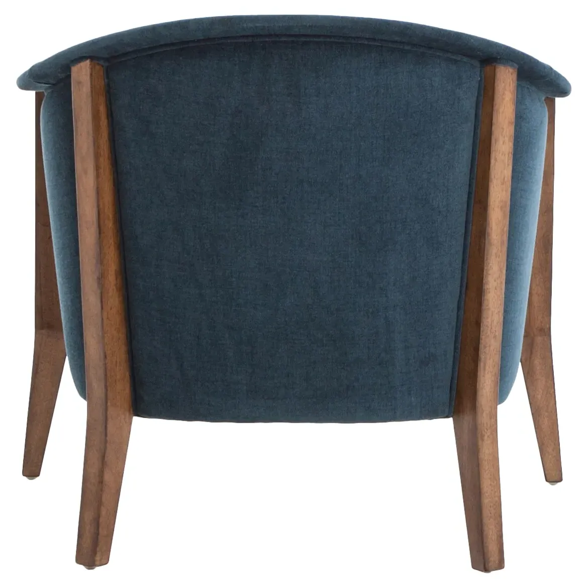 Oana Rolled Edge Arm Chair - Blue, Polyester