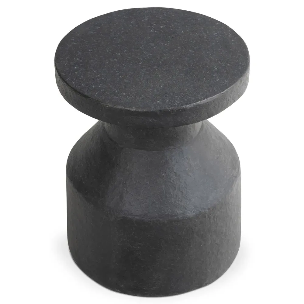 Oberlin Outdoor End Table - Graphite Grey, Concrete