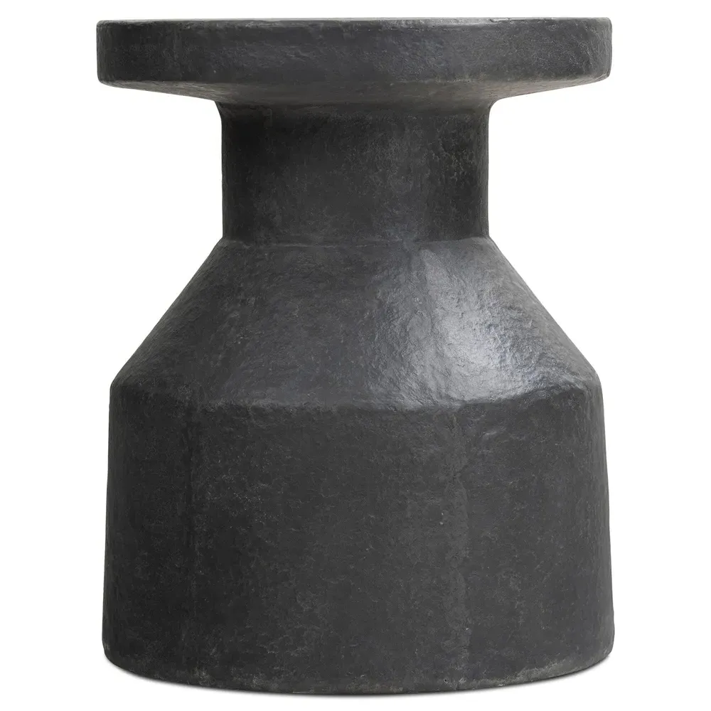 Oberlin Outdoor End Table - Graphite Grey, Concrete