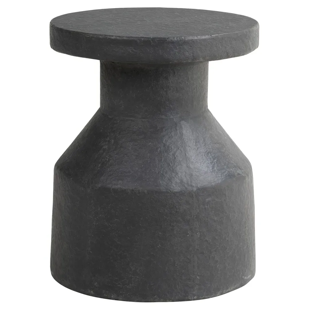 Oberlin Outdoor End Table - Graphite Grey, Concrete