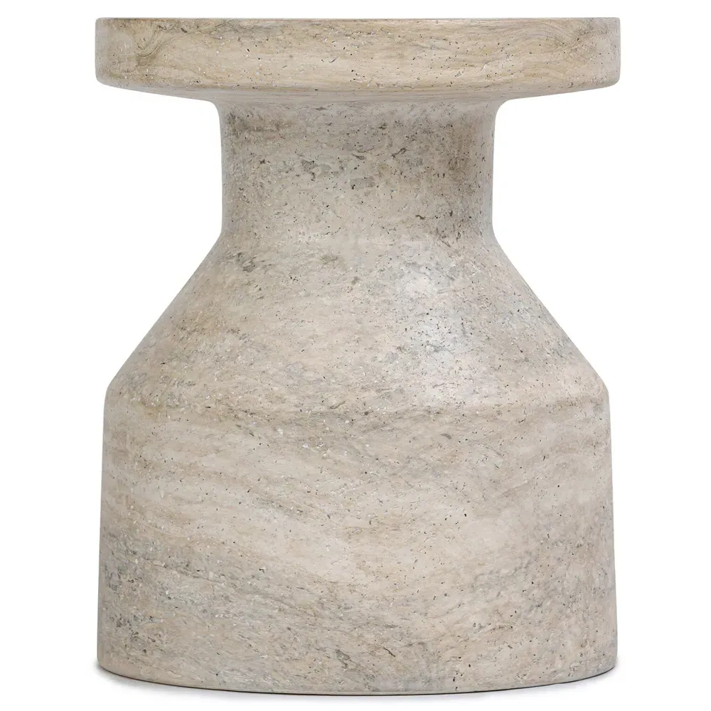 Oberlin Outdoor End Table - Sandy Grey, Concrete