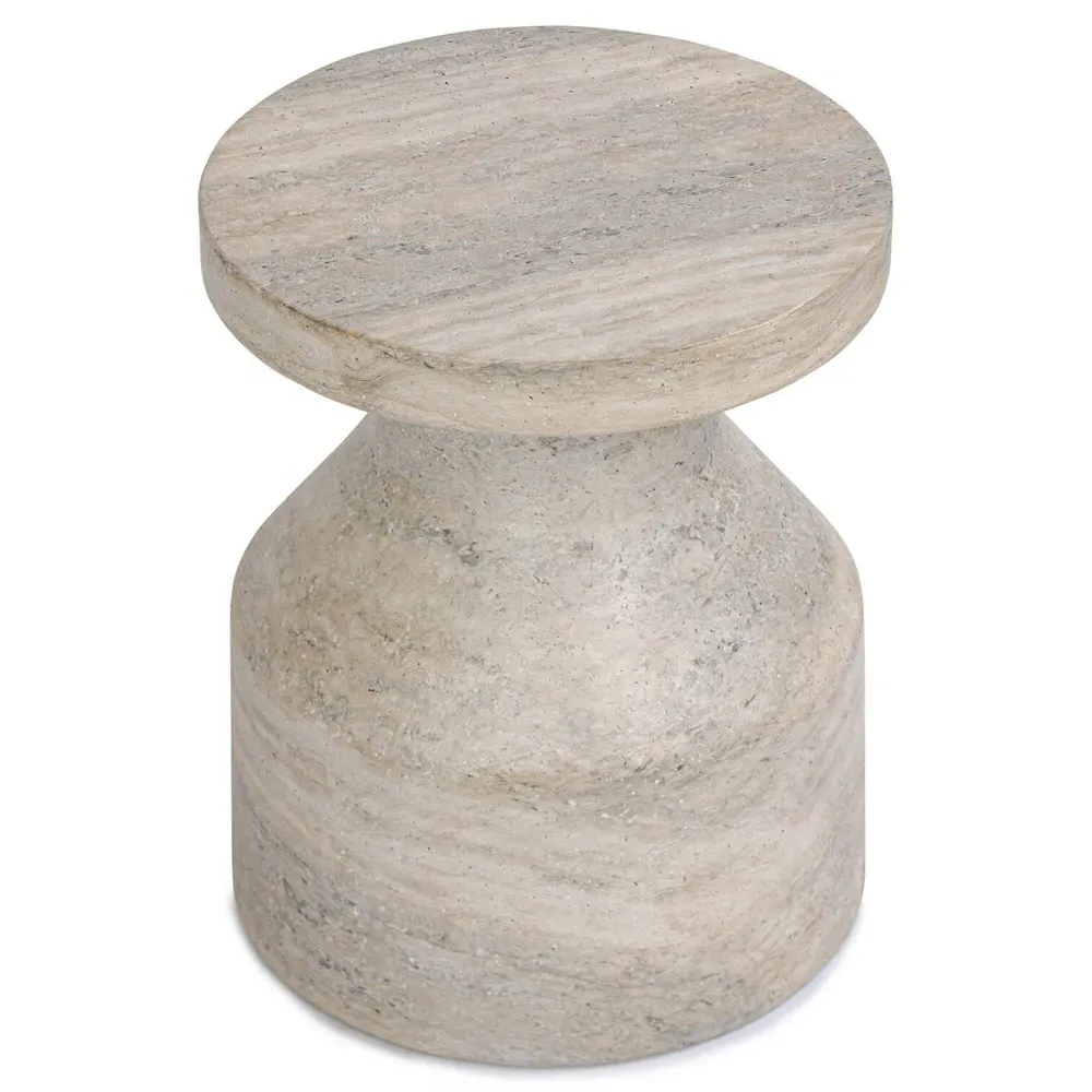 Oberlin Outdoor End Table - Sandy Grey, Concrete