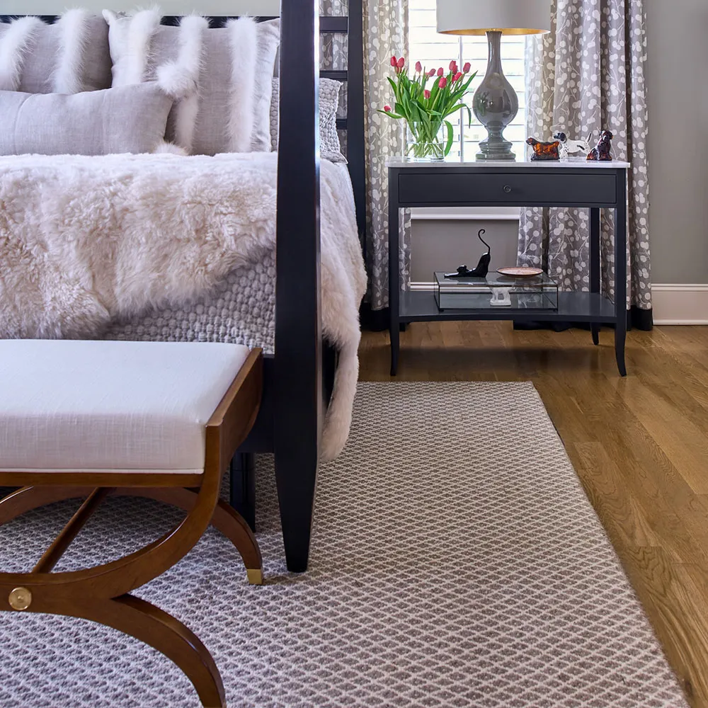 O'Brien Upholstered Stool - Hazelnut Brown, White