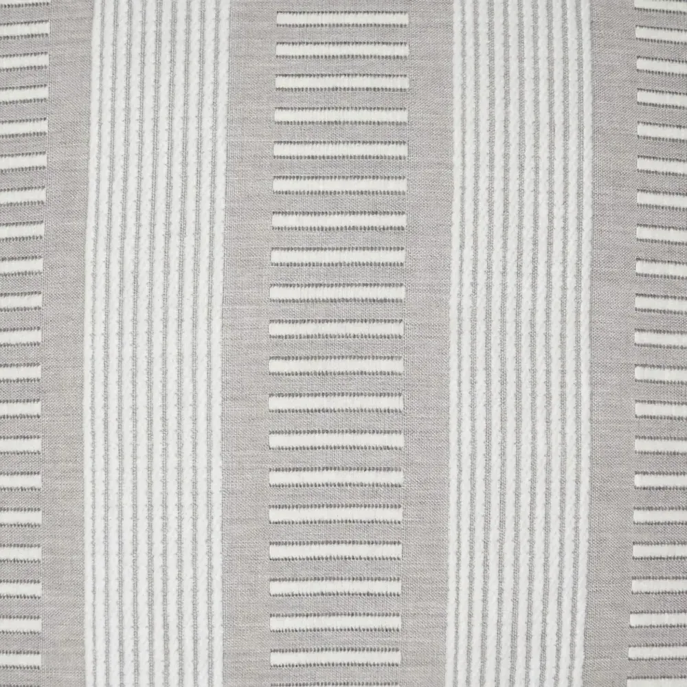 Oceanus Stripe Indoor Outdoor Lumbar Pillow - Ash Grey