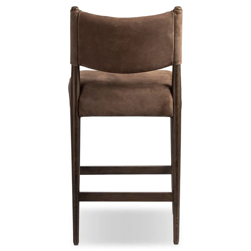 Odelia Counter Stool - Brown, Oak