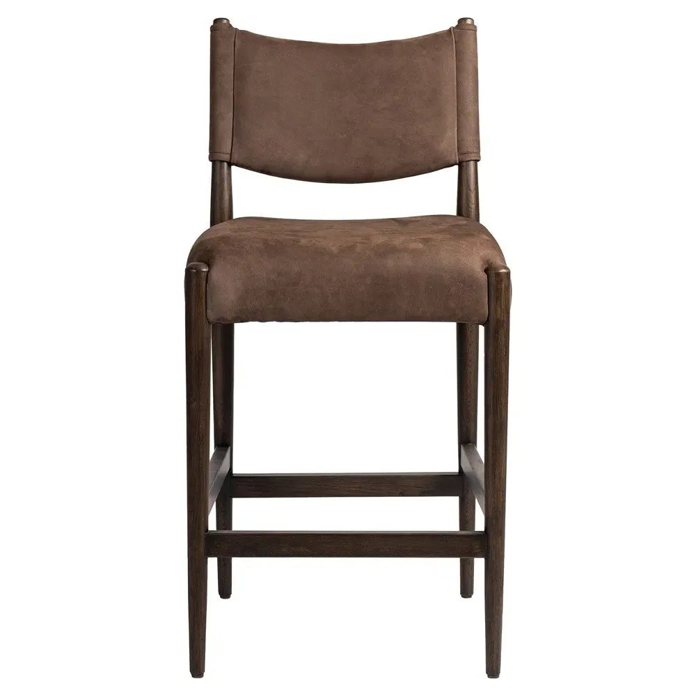 Odelia Counter Stool - Brown, Oak