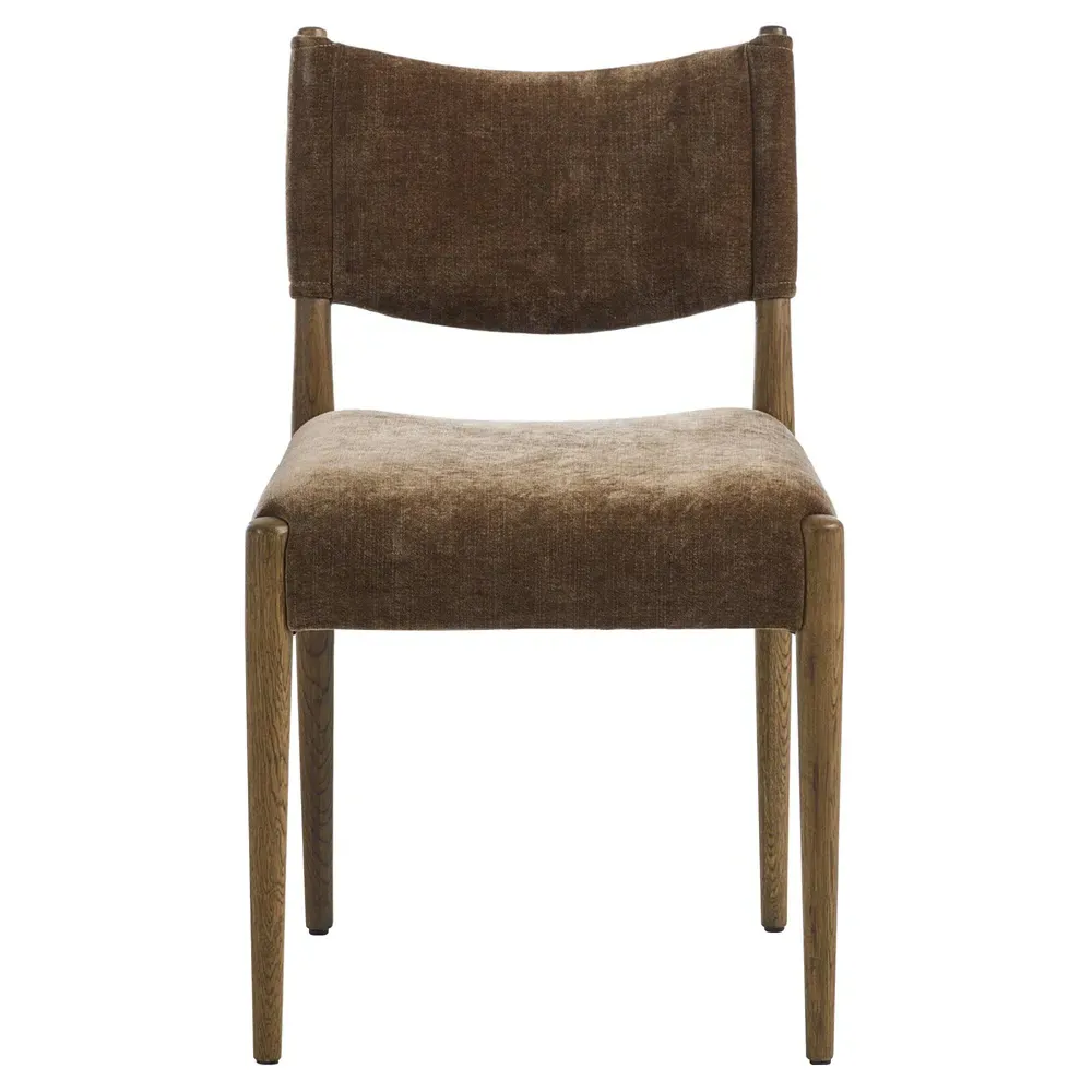 Odelia Dining Chair - Brown, Velvet image