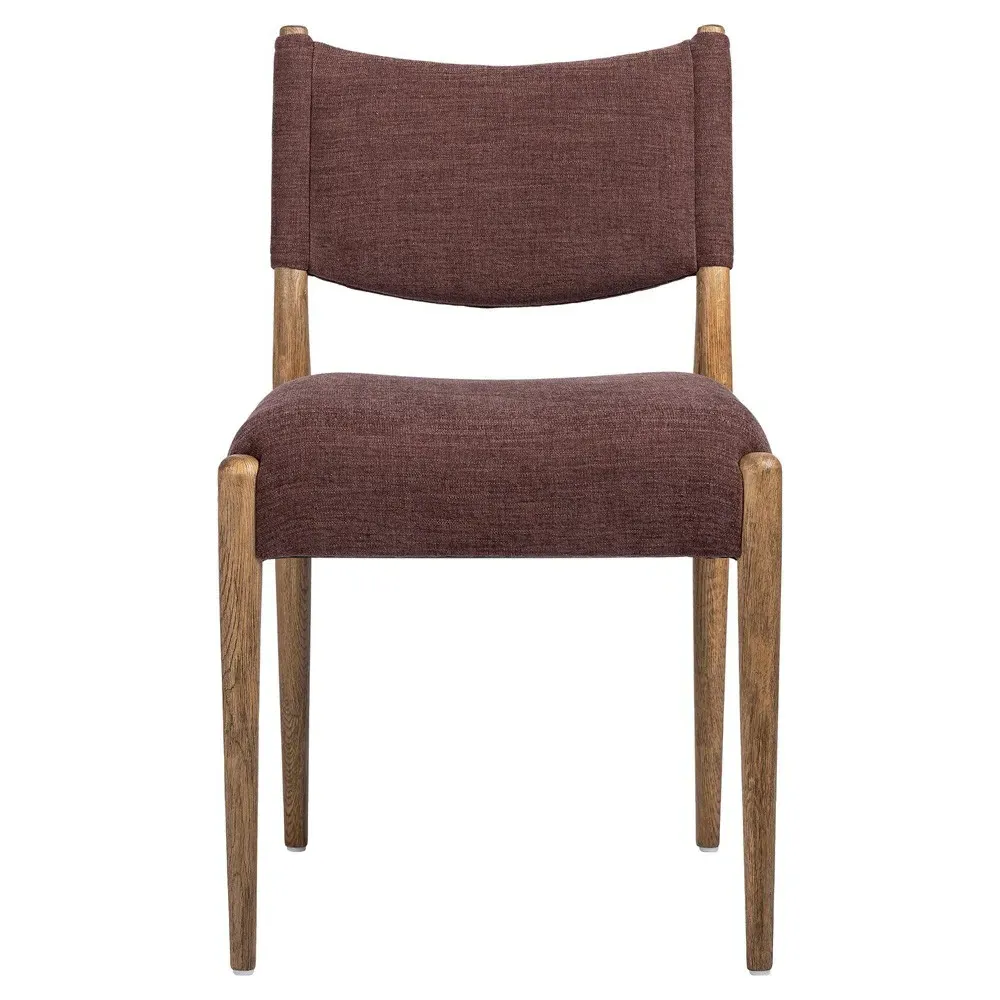 Odelia Dining Chair - Maroon, Velvet image