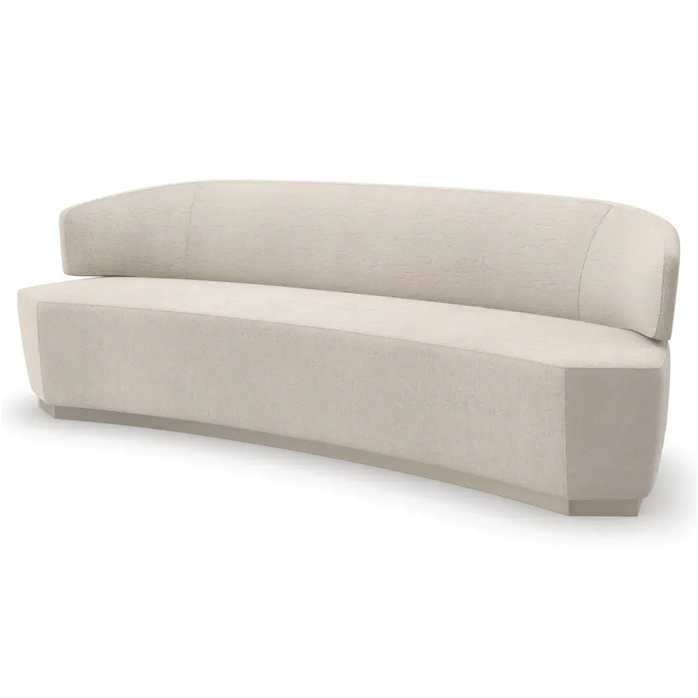 Odessa 3-Seater Sofa - Off White, Birch Wood