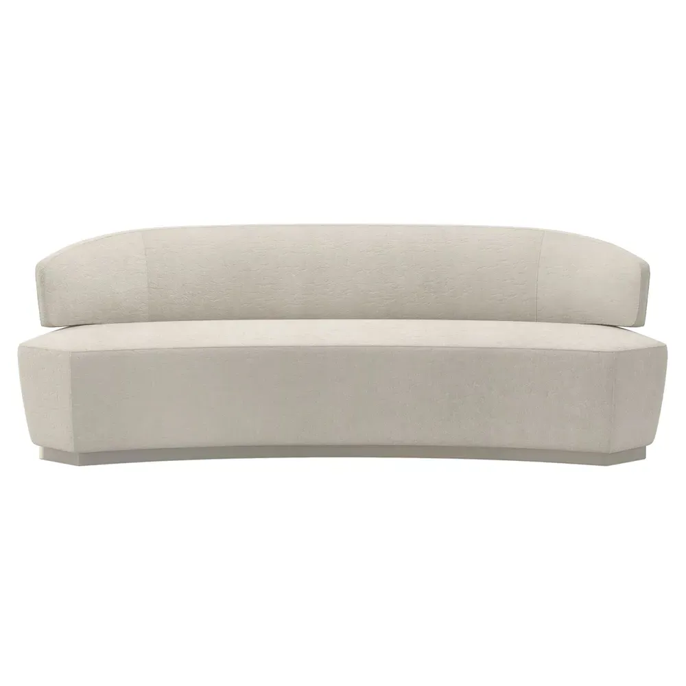 Odessa 3-Seater Sofa - Off White, Birch Wood