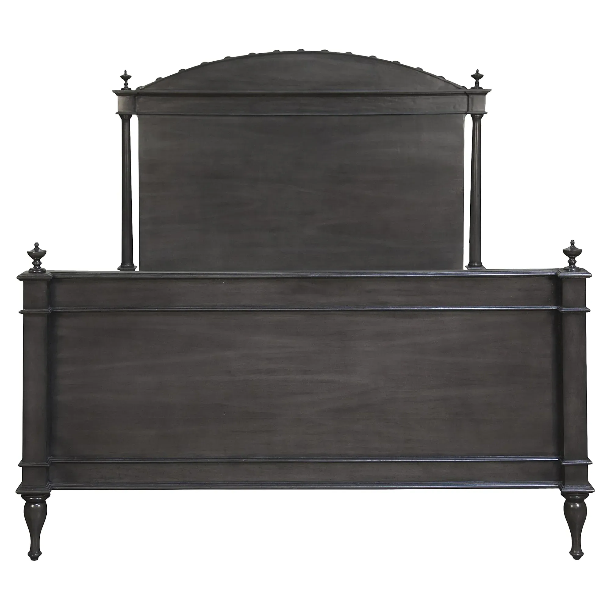 Odessa Queen Size Arched Bed Frame - Black, Mahogany