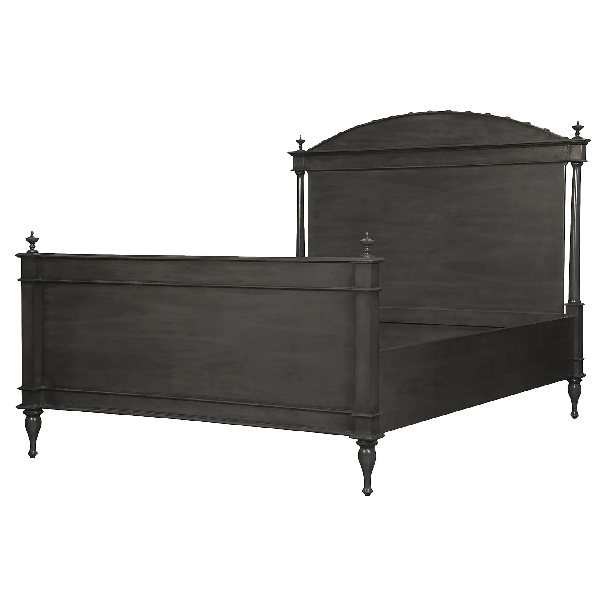 Odessa Queen Size Arched Bed Frame - Black, Mahogany image