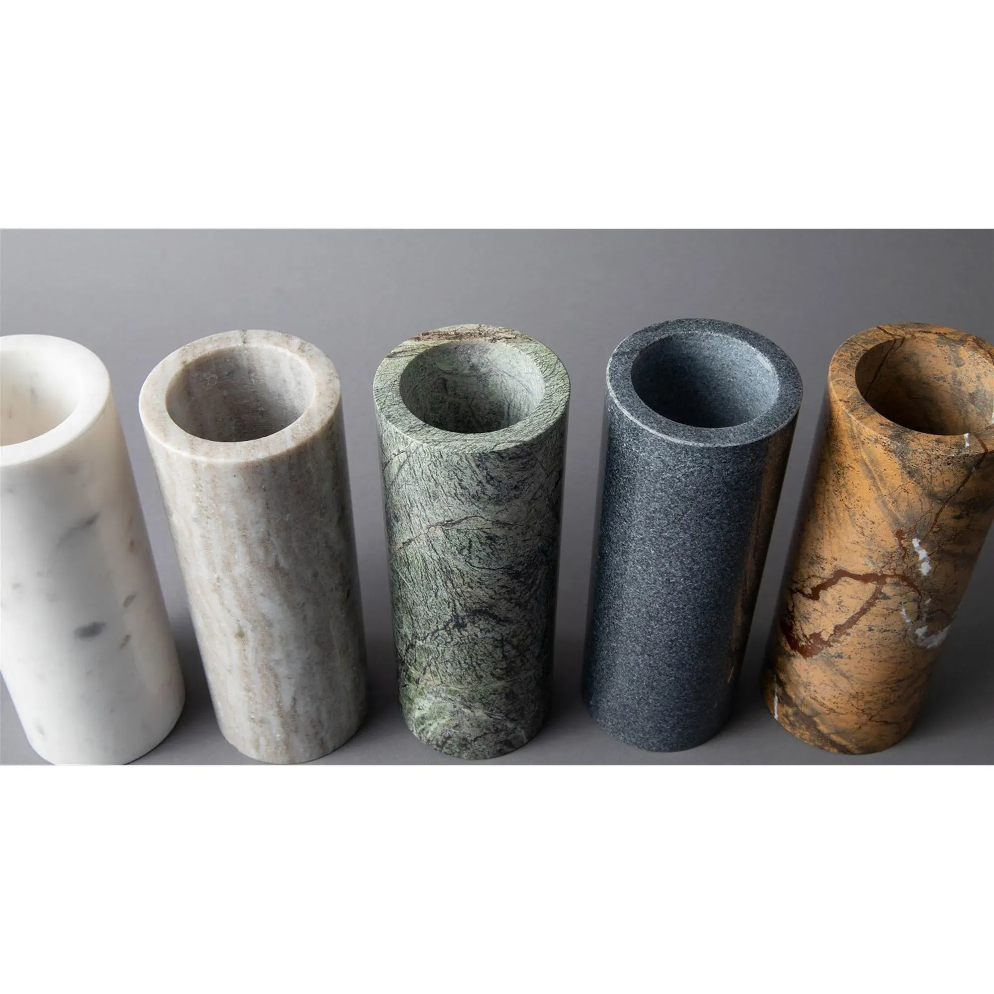 Odeya Decorative Vase - White, Marble