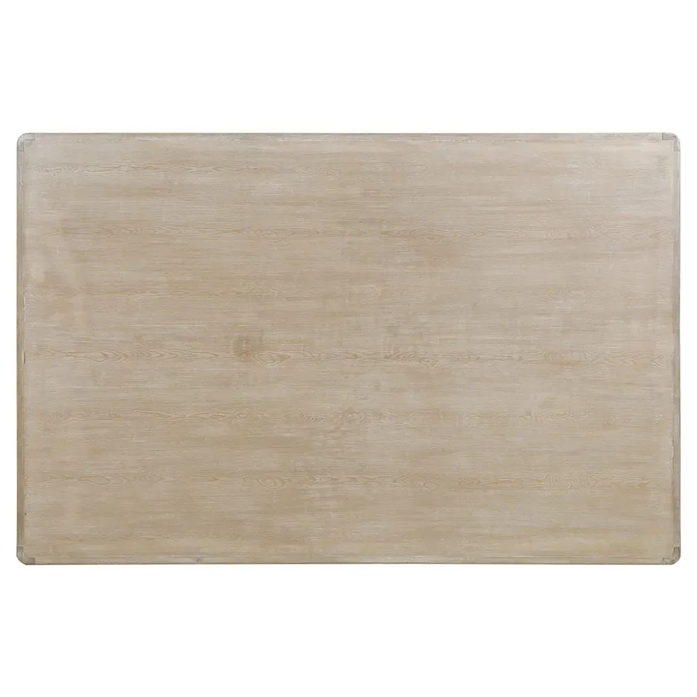 Odilia Large Rectangular Coffee Table - White, Pine Wood