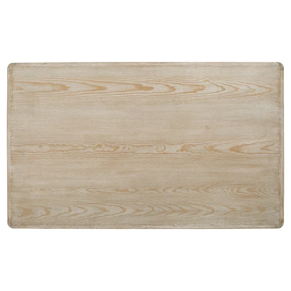 Odilia Rectangular Coffee Table - White, Pine Wood