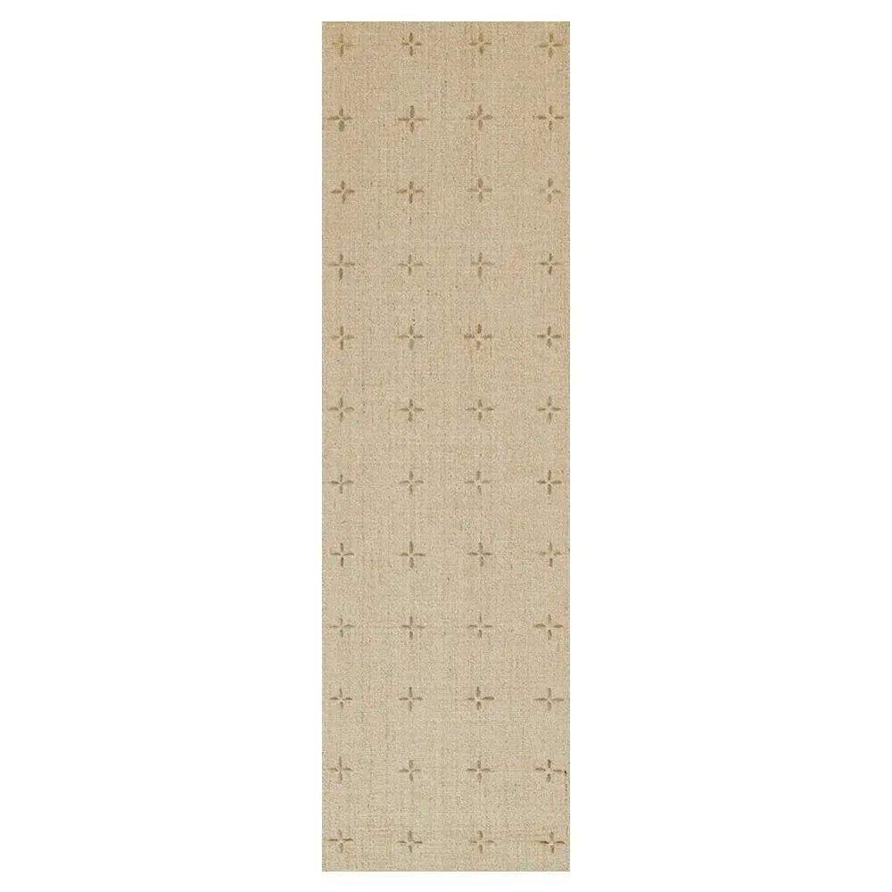 Odira Geometric Patterned Rug - Natural, Wool