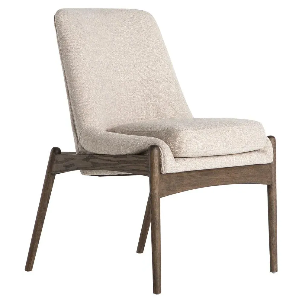 Olena Upholstered Dining Chair - Beige, Oak