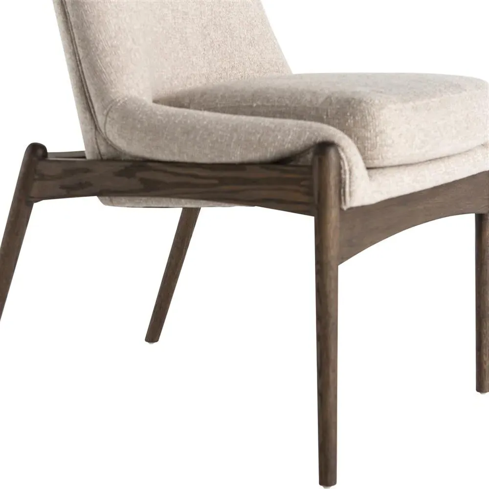 Olena Upholstered Dining Chair - Beige, Oak