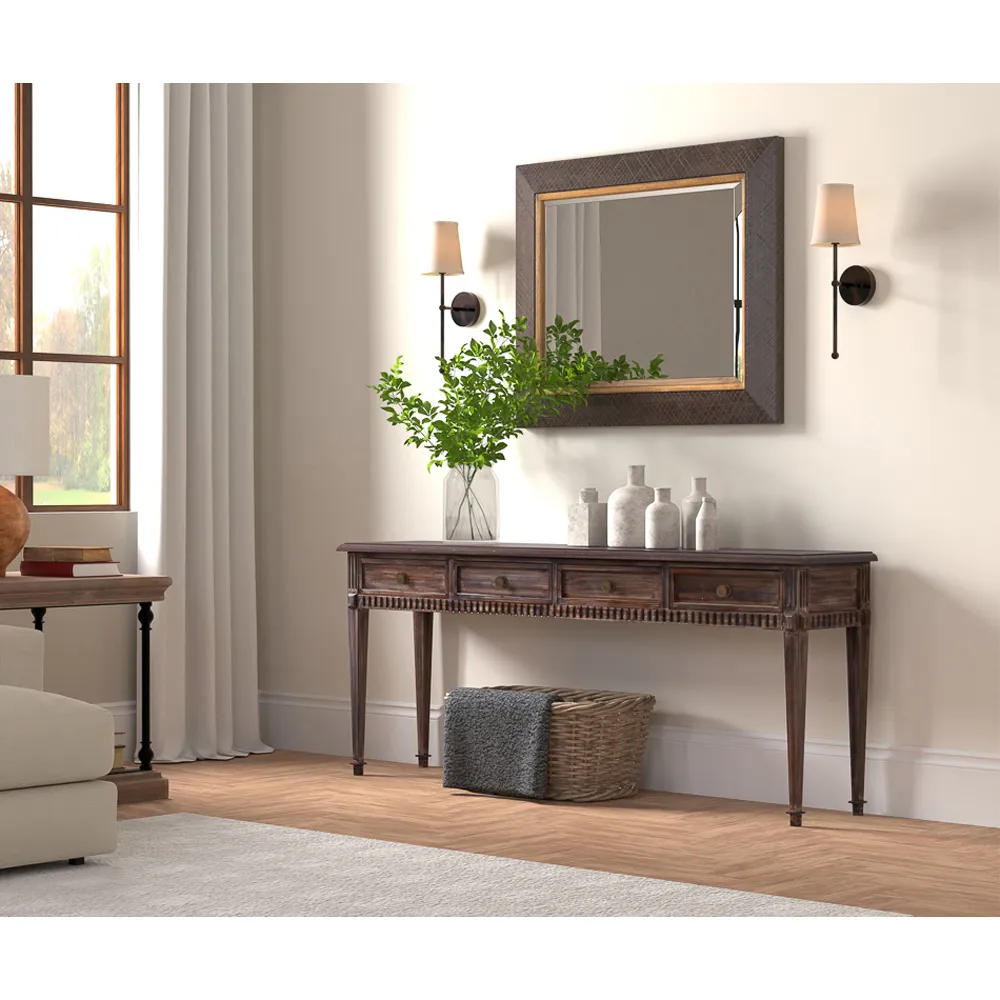 Olga Console Table - Brown, Acacia Wood