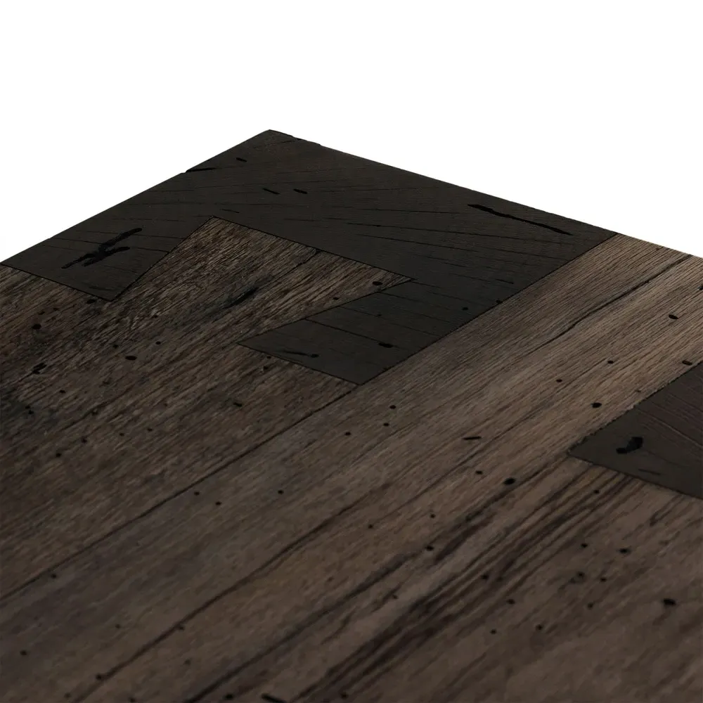 Oliver 4 Door Sideboard - Dark Brown, Oak