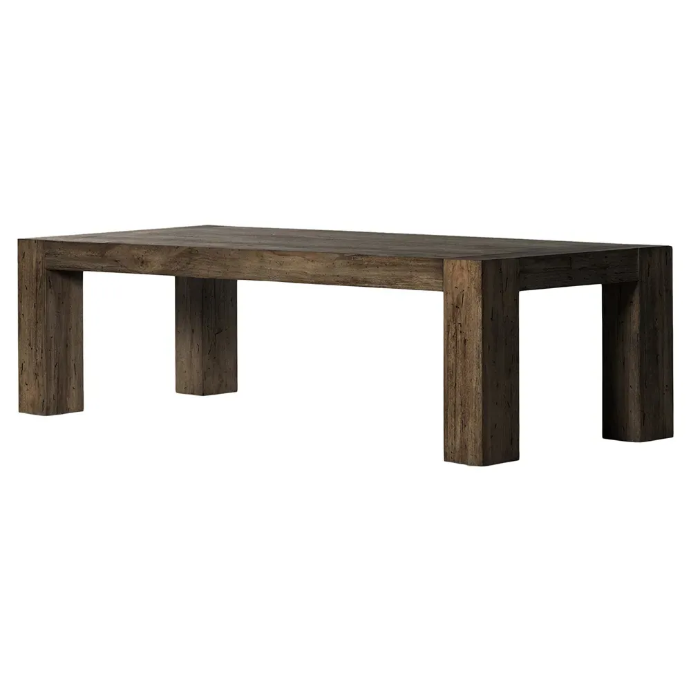 Oliver Large Rectangular Dining Table - Dark Brown, Oak