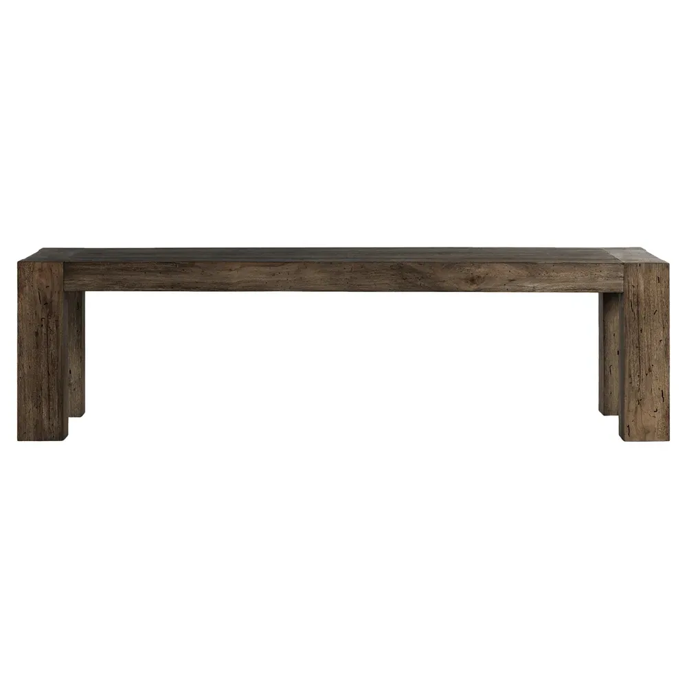 Oliver Large Rectangular Dining Table - Dark Brown, Oak