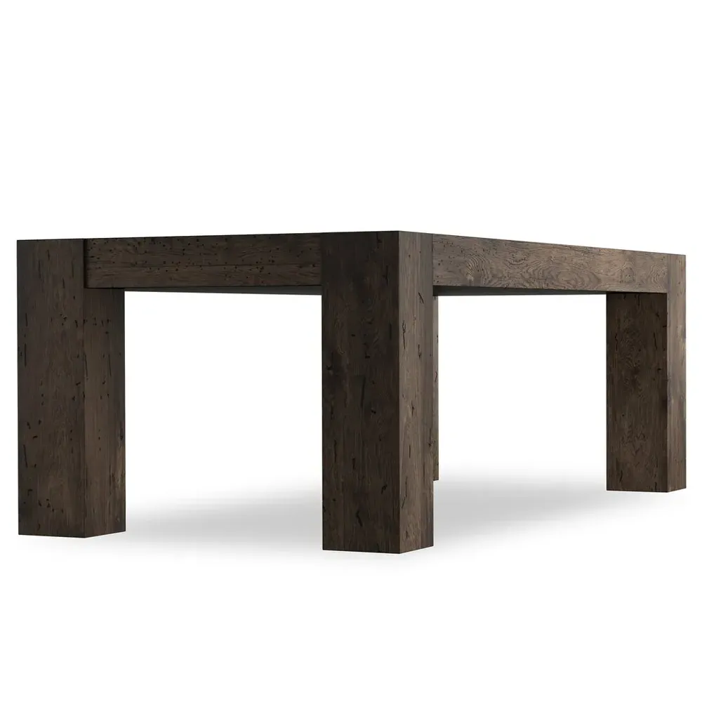 Oliver Small Rectangular Dining Table - Dark Brown, Oak