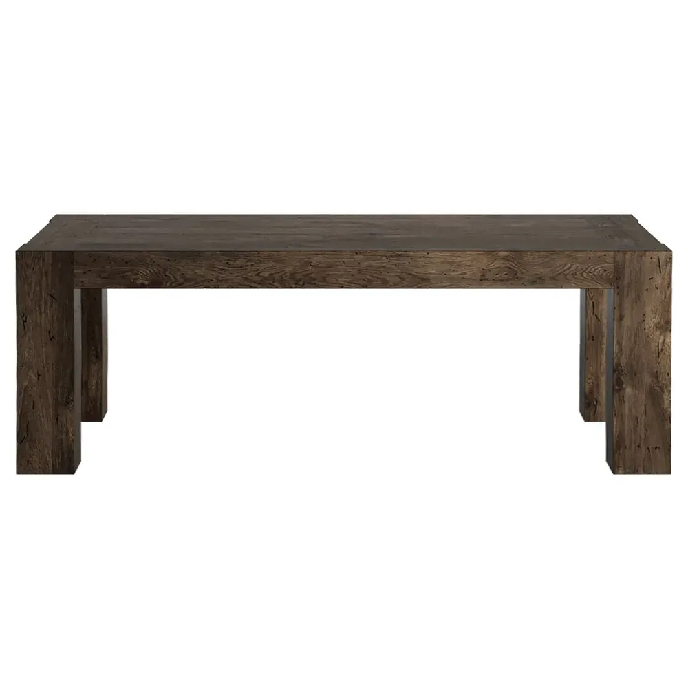 Oliver Small Rectangular Dining Table - Dark Brown, Oak