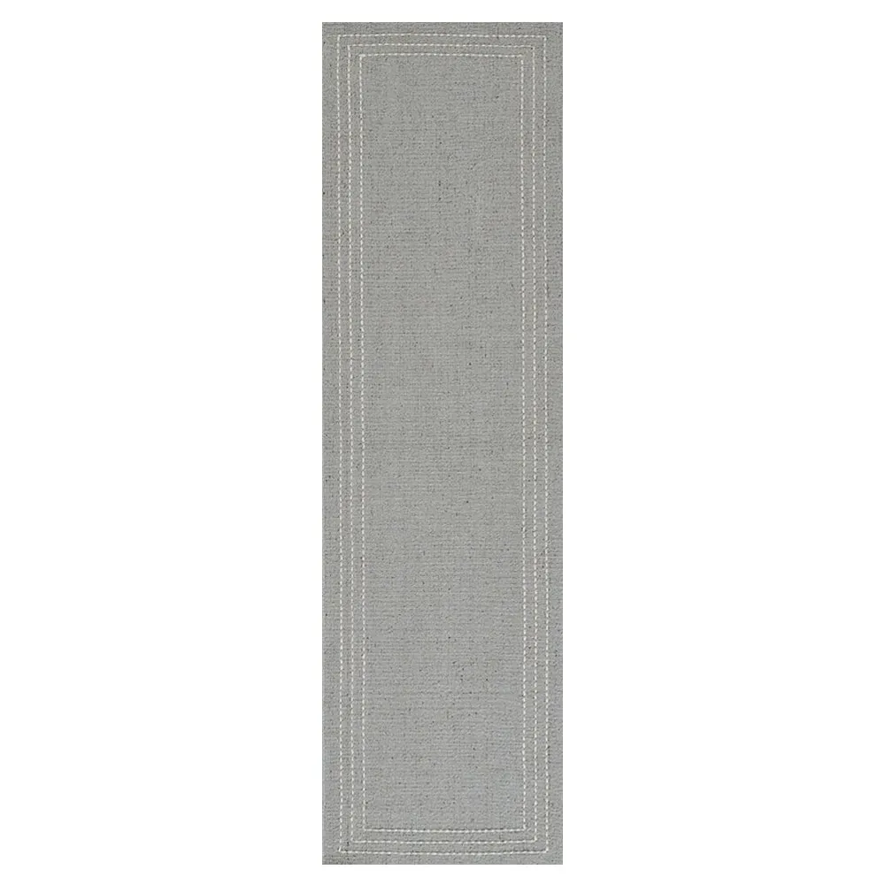 Olivera Runner Rug - Light Blue, Wool image