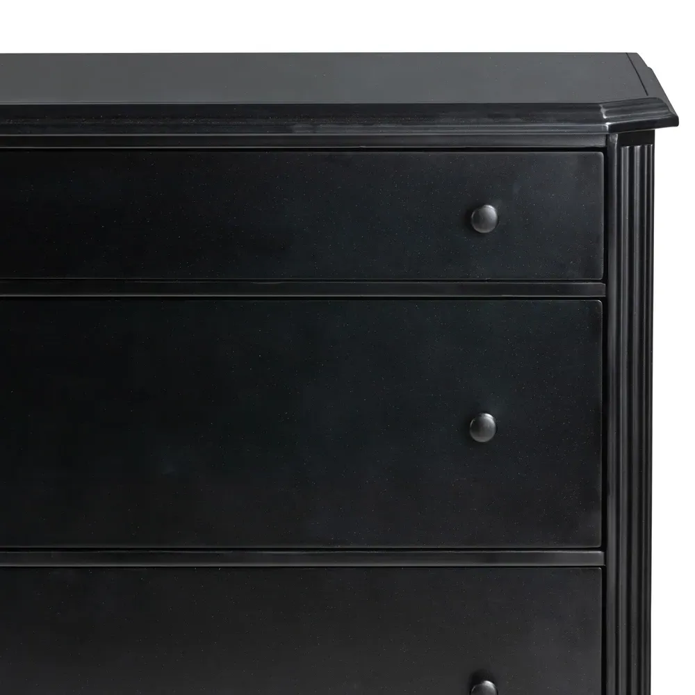Olivia Bachelor Chest - Black, Iron